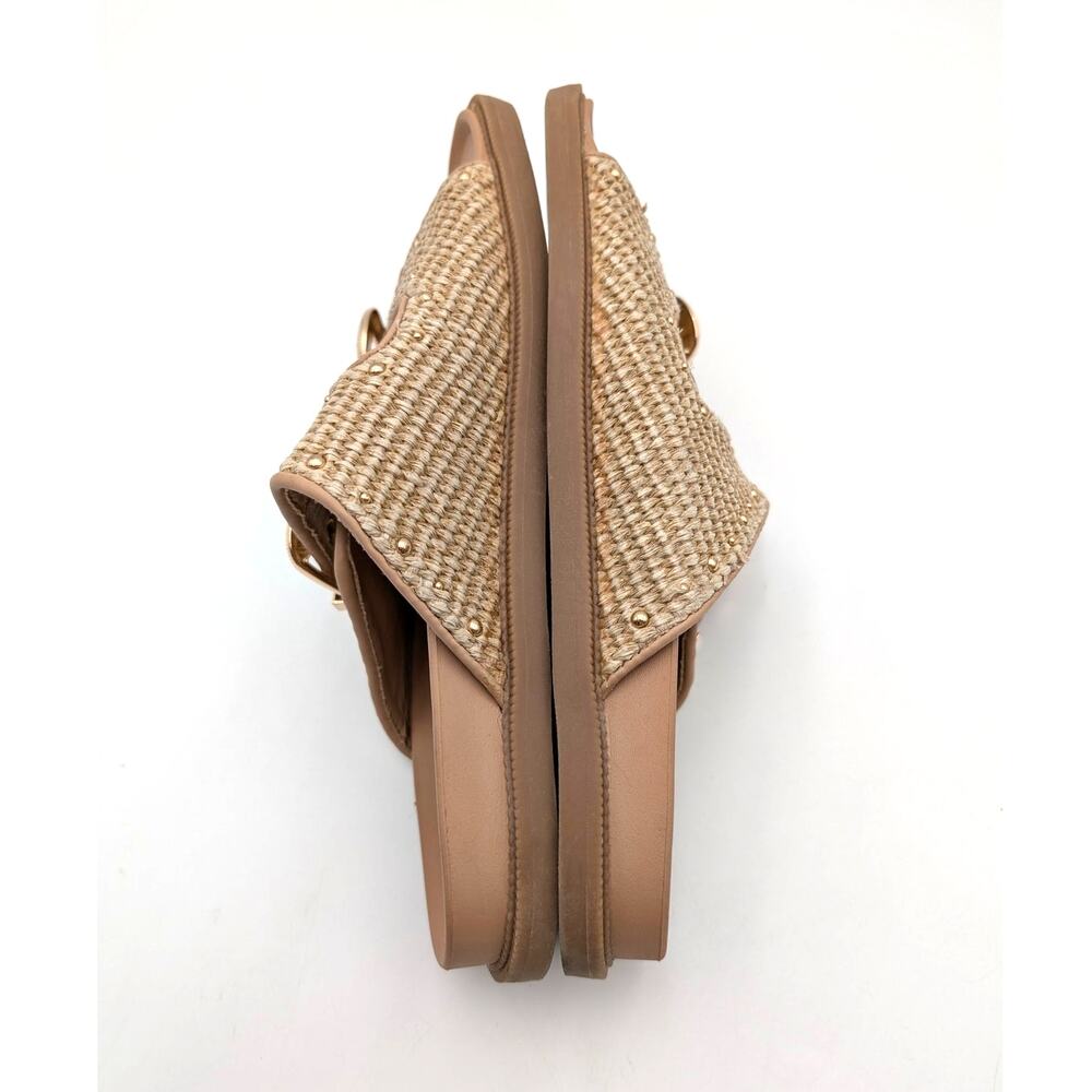 Steve Madden Connely Buckle Slide Sandals Womens Raffia Sz US11 EU41.5 - Picture 6 of 10